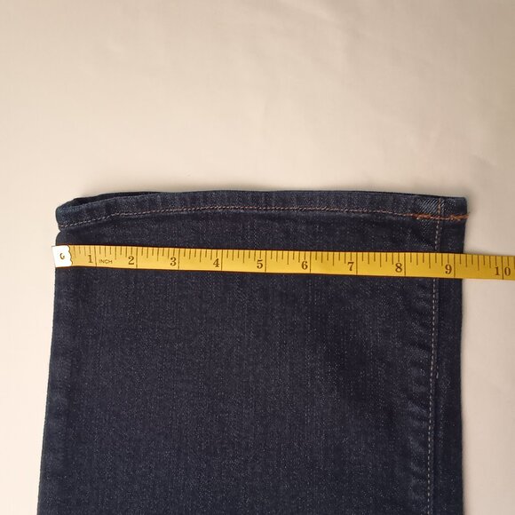 Lands' End Jeans Size 16 Fit 2 High Rise Bootcut Leg Dark Wash - Picture 9 of 9